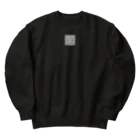 ぽつねん。のあのときのぽつねんの線（白） Heavyweight Crew Neck Sweatshirt