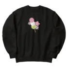 つきしょっぷのお花見 Heavyweight Crew Neck Sweatshirt