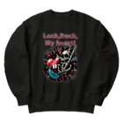 ロック堂のハートをロック Heavyweight Crew Neck Sweatshirt