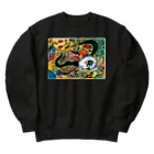 脳内もぐもぐショップ🧠の墓の上は歓楽街 Heavyweight Crew Neck Sweatshirt