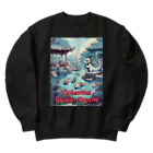 大江戸花火祭りのCelestial Ryujin Realm～天上の龍神領域2 Heavyweight Crew Neck Sweatshirt