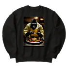 gorilla-in-the-woridのシェフゴリラ Heavyweight Crew Neck Sweatshirt