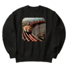 ニャーちゃんショップの眠りネコ Heavyweight Crew Neck Sweatshirt