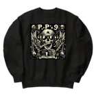 Prosperous Peony 6のバンド風Tシャツ　髑髏 Heavyweight Crew Neck Sweatshirt