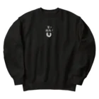 はずれ馬券屋の夏競馬 蹄鉄 白 Heavyweight Crew Neck Sweatshirt