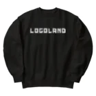 AEDIのLogoLand White Singe Line Logo（ロゴランド ホワイト シングルラインロゴ） Heavyweight Crew Neck Sweatshirt