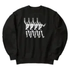 stereovisionの踊るキリスト+局部にはスリスリくん Heavyweight Crew Neck Sweatshirt