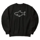 サメ わりとおもいのわりとシンプルなサメ2021白線 Heavyweight Crew Neck Sweatshirt