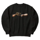 HermannStrasseのミケランジェロとフリンジヘラオヤモリ Heavyweight Crew Neck Sweatshirt