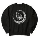 ラルゴのTribal Wolf(白) Heavyweight Crew Neck Sweatshirt