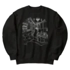 気ままに創作　よろず堂のレトロ純喫茶　白 Heavyweight Crew Neck Sweatshirt