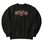 イラスト MONYAAT のたしかに　たしかに　ただのカニ*B Heavyweight Crew Neck Sweatshirt