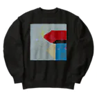 レターオールソーツの'in between blues' - left Heavyweight Crew Neck Sweatshirt