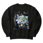 loveclonesのWEARHOUSE 家を着る少女とウサギ人形のマッドポップ Heavyweight Crew Neck Sweatshirt