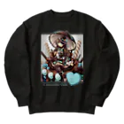 月蝕ざっか店＠SUZURIのChocomint*Holic-淡色ボディ向き版（文字濃色） Heavyweight Crew Neck Sweatshirt