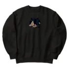 めてるの路上販売のねこのめてる Heavyweight Crew Neck Sweatshirt