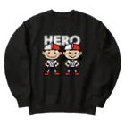 有限会社ケイデザインのわんぱくキッズ〜紅白帽〜 Heavyweight Crew Neck Sweatshirt