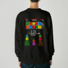 Siderunの館 B2の【バックプリント】レトロゲーム風な大仏 Heavyweight Crew Neck Sweatshirt