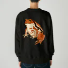 LalaHangeulのヒキガエルさん　文字無し　バックプリント Heavyweight Crew Neck Sweatshirt