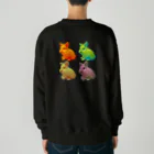 駿(ハヤオ)だけどモヤオのクアトロモヤ Heavyweight Crew Neck Sweatshirt