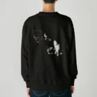 calligraphy ＆ artist 紫虹の蜘蛛 Heavyweight Crew Neck Sweatshirt