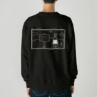 miomioのうさぎ　バックプリント　ホワイト Heavyweight Crew Neck Sweatshirt