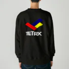 リジット・モータースポーツのTETRX透過ロゴ紺 Heavyweight Crew Neck Sweatshirt