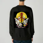 浪花のジュリー鈍行丸まぁくんの部屋の月夜の鈍子ちゃん🌕 Heavyweight Crew Neck Sweatshirt