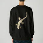 LalaHangeulのJapanese gecko(ニホンヤモリ)　英語デザイン Heavyweight Crew Neck Sweatshirt