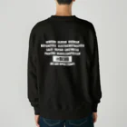 blvd1970のBLVD Logo WHITE Heavyweight Crew Neck Sweatshirt