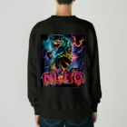 NEKOMETALの行け！疾風迅雷ねじり猫（バックプリント） Heavyweight Crew Neck Sweatshirt