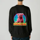 てくのちゃんのHARDCOREピンクのクマちゃん Heavyweight Crew Neck Sweatshirt