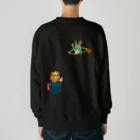 Siderunの館 B2の【バックプリント】龍神さんと卵かけグマ Heavyweight Crew Neck Sweatshirt