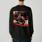 あっくす。の暴走老人シリーズ③ アメリカンver. Heavyweight Crew Neck Sweatshirt