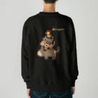 Siderunの館 B2の【バックプリント】画伯チックなブレーメンの音楽隊 Heavyweight Crew Neck Sweatshirt