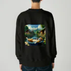 ニャーちゃんショップの眠りネコ Heavyweight Crew Neck Sweatshirt