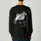 LalaHangeulのアノマロカリス　ハングルデザイン　バックプリント Heavyweight Crew Neck Sweatshirt