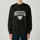 nya-mew（ニャーミュー）の猫舌カミングアウト_ホワイト Heavyweight Crew Neck Sweatshirt