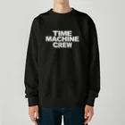map5（マップファイブ）デザイン・ライセンス・ストック　のタイムマシンのクルー・時間旅行の乗員(じょういん) Time machine crew Heavyweight Crew Neck Sweatshirt