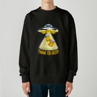 LONESOME TYPE ススのビール泥棒👽🍻👽（飲酒運転ダメ。ゼッタイ。） Heavyweight Crew Neck Sweatshirt