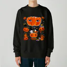 LittleLoroのTHE GREAT PUMPKIN カボチャ大王のお出まし アデリーペンギン オカメインコ Heavyweight Crew Neck Sweatshirt