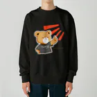 むーみん。のむーみんのくまくん。 Heavyweight Crew Neck Sweatshirt