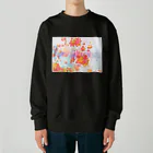 Atsuo Yokoyamaの想念を抱えながら見る景色は実際の姿とは異なる(橙) Heavyweight Crew Neck Sweatshirt