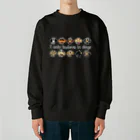 inuinutownのおすわりダックス　整列 Heavyweight Crew Neck Sweatshirt