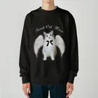 ふとんの♱𝔞𝔫𝔤𝔢𝔩 𝔠𝔞𝔱 𝔪𝔬𝔠𝔞♱ Heavyweight Crew Neck Sweatshirt