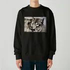 アラスカ野生動物画家きむらけいのWinds of the Wild Heavyweight Crew Neck Sweatshirt