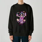 あやしいおばさん くろまめさんの○ュアアルコール（ク○イナー） Heavyweight Crew Neck Sweatshirt