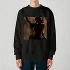 TakashiSのValkyrie Brown Heavyweight Crew Neck Sweatshirt