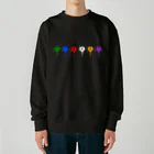 seallyのpeace hearts Heavyweight Crew Neck Sweatshirt