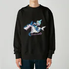 T-e's laboratory のトウカちゃん＠サメノリノリドット Heavyweight Crew Neck Sweatshirt